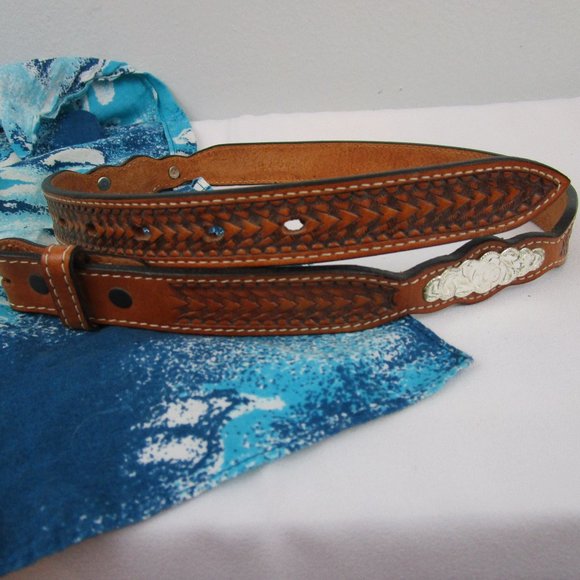 Grants Leather Other - NWOT Grants Leather Kids Western Belt